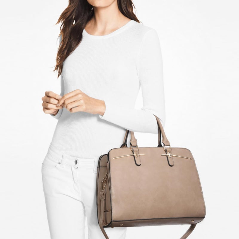 DASEIN Women Handbag Wallet Tote Shoulder Hobo Bag Top Handle Satchel Purse Set 2pcs with 3 Compartments - Image 2